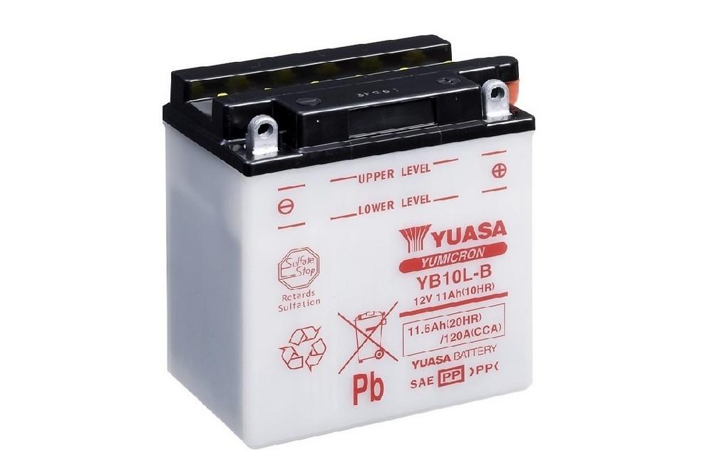 YUASA YB10LB RIVA180 BV500 (584867) (GT60, ALSO FITS SOME GTS 250 2007) *NEEDS ACID