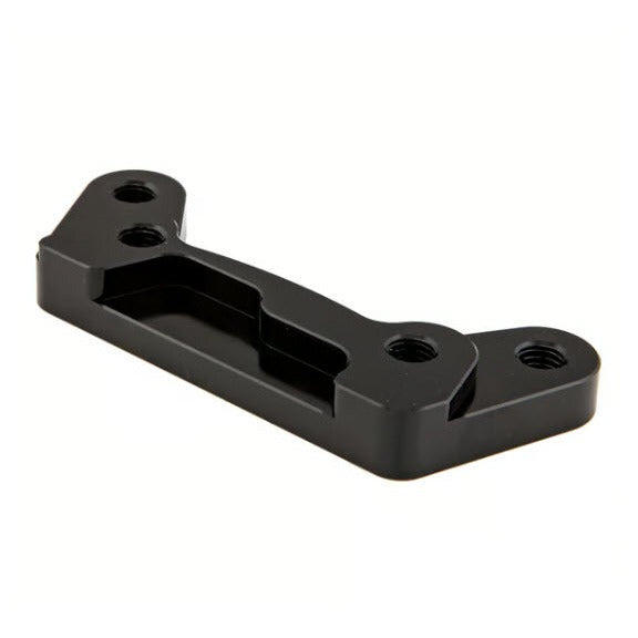 ADAPTOR ZELIONI FOR BREMBO CNC CALLIPER, REAR ALUMINIUM CNC BLACK ANODISED FOR VESPA GTS/GTS SUPER/GTV/GT60 2005-2022