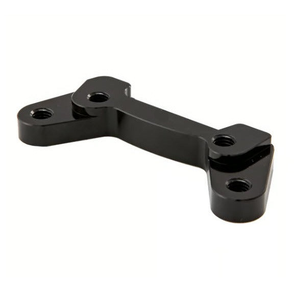 ADAPTOR ZELIONI FOR BREMBO CNC CALLIPER, REAR ALUMINIUM CNC BLACK ANODISED FOR VESPA GTS/GTS SUPER/GTV/GT60 2005-2022