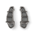 RIZOMA AIR INLET GRILL TITANIUM/GREY ALUMINUM GLOVEBOX VESPA GT/GTS/GTS HPE 2005-2022 (PAIR) **CLOSEOUT**