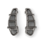 RIZOMA AIR INLET GRILL TITANIUM/GREY ALUMINUM GLOVEBOX VESPA GT/GTS/GTS HPE 2005-2022 (PAIR) **CLOSEOUT**
